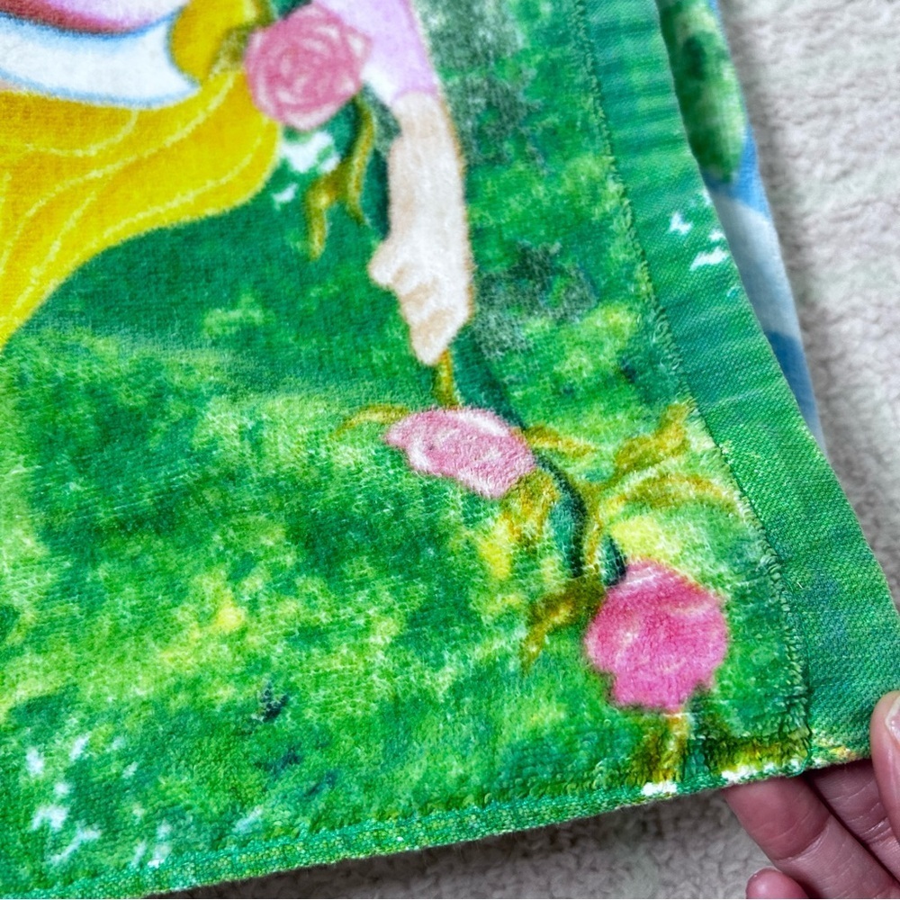 Vintage Disney Princess Beach Towel Cinderella Belle Sleeping Beauty - Picture 9 of 11